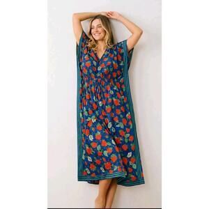 Printfresh Strawberry Print Caftan One Size